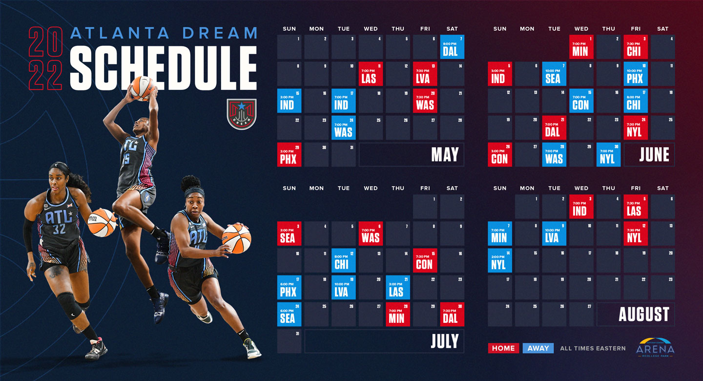 Atlanta Dream 2022 Schedule